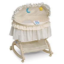 kolcraft light vibes rocking bassinet